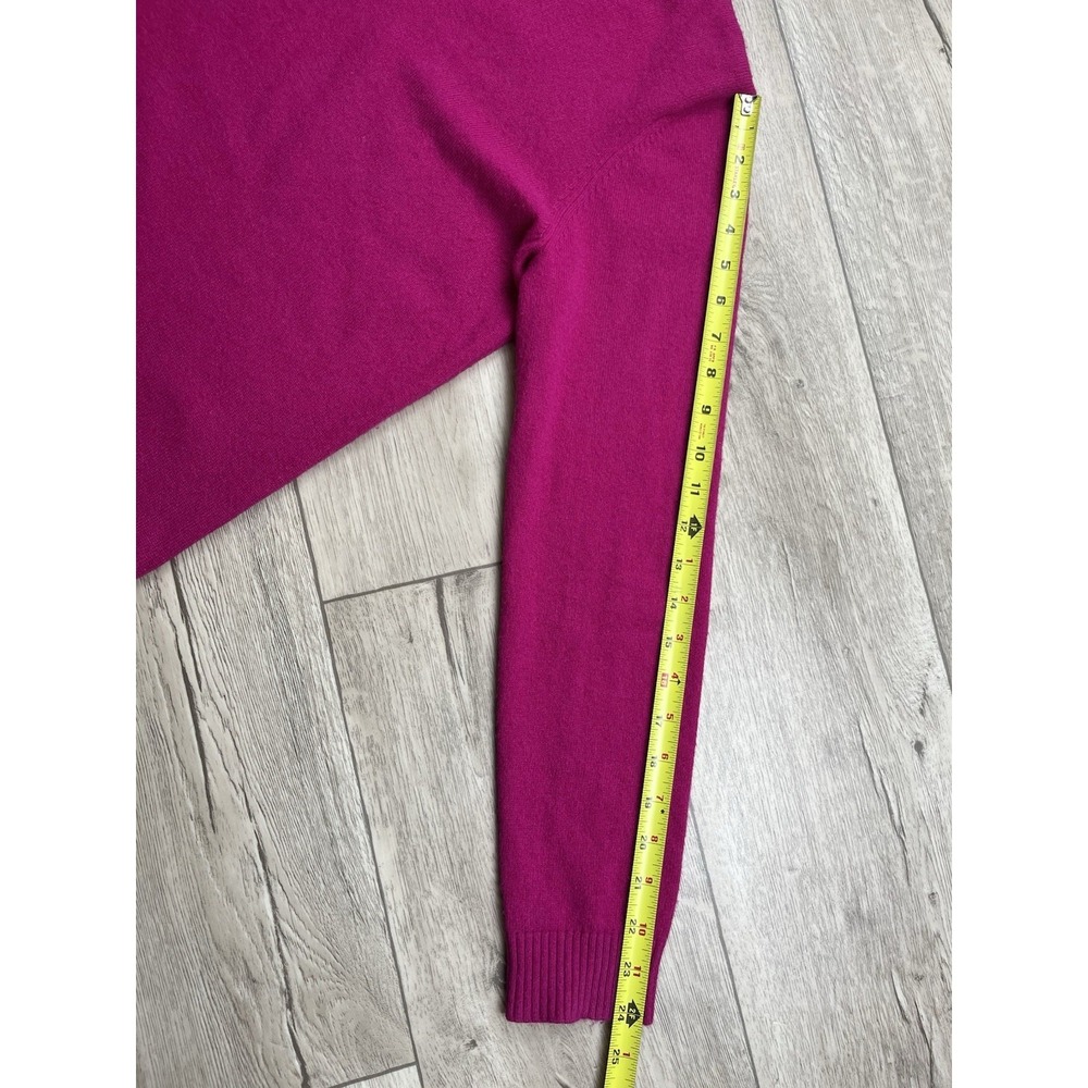 Jennie Liu Sweater Women's XL Pink 100% Cashmere Crewneck Pullover Knit - Picture 8 of 10